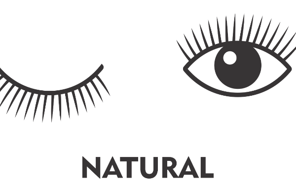 Natural Eyelash Extensions Graphic